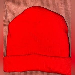 Nike red beanie